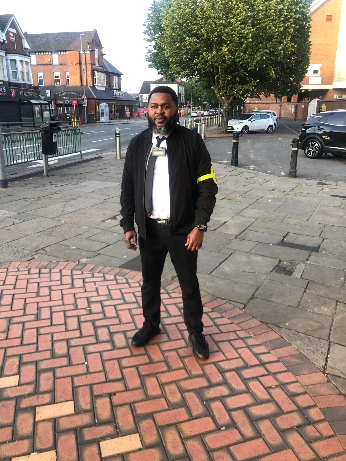ISOS Security guard on duty — the security company Nottingham businesses rely on